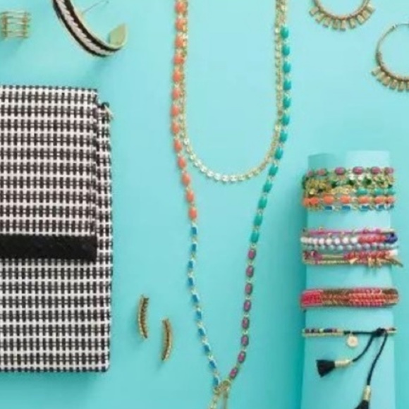 Stella & Dot | Dainty Gold Bracelet🌈Necklace VividBRIGHT Poppy - Picture 5 of 8